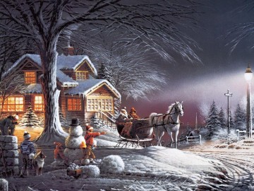  invernal Pintura - Terry Redlin El país de las maravillas invernales niños